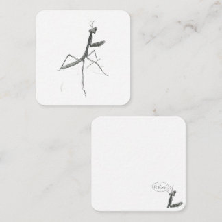 Hi there! Praying Mantis ノートカード