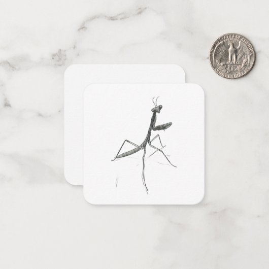 Hi there! Praying Mantis ノートカード (正面/裏面インサイチュ)