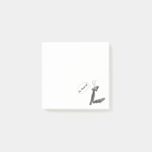 Hi there Praying Mantis ポストイット (正面)