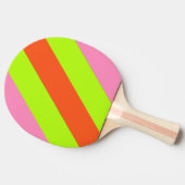 HI-VISとピンクはっきりしたストライプの 卓球ラケット (横)