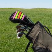 HI-VIS and Pink Across Striping with Name ゴルフヘッドカバー (インサイチュ)