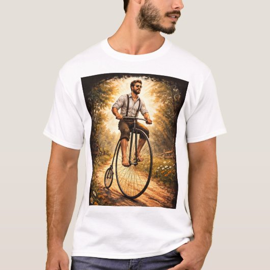 Hi-Wheeler Penny farthing Tシャツ (正面)