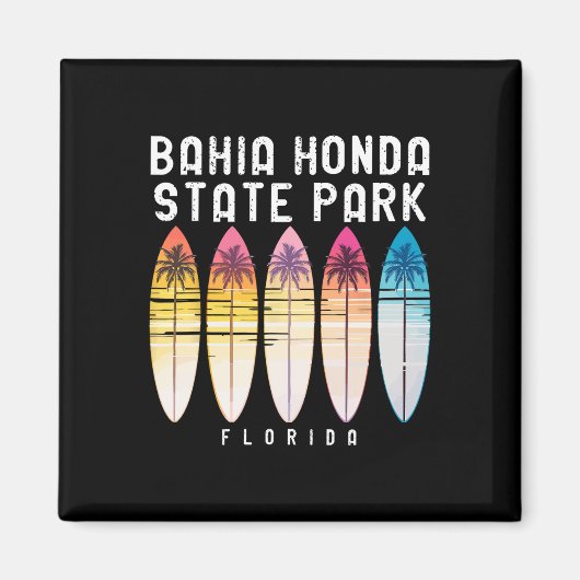 Hia Honda State Park Florida Surfboard Women Men  マグネット (正面)