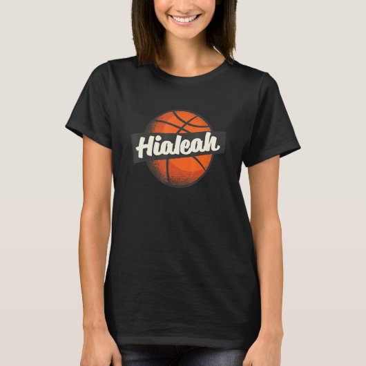 Hialeah Hometown Basketball Player Sports Tシャツ (正面)