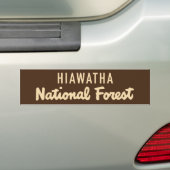 Hiawathaの国有林 バンパーステッカー (車上)