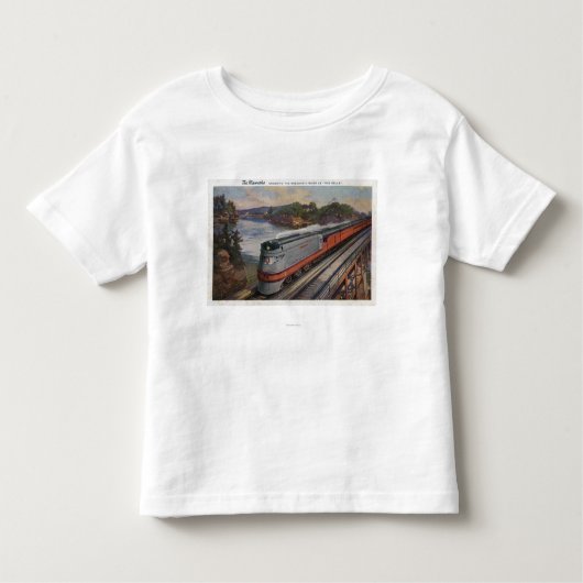 Hiawathaの流線列車 トドラーTシャツ (正面)