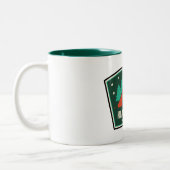 Hiawatha National Forest Camping ツートーンマグカップ (左)