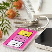 Hiba周期表名キーリング キーホルダー (正面右)