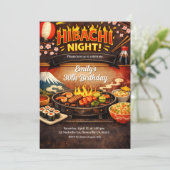 Hibachi Night Birthday Invitation 招待状 (スタンド正面)