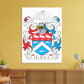 Hibbs家紋 キャンバスプリント (インサイチュ (リビング))