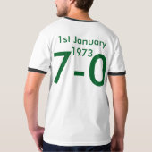 Hibernian FC 「7-0」のTシャツ Tシャツ (裏面)