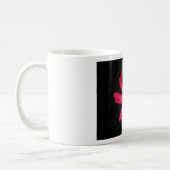 hibiscus à fleurs rouges コーヒーマグカップ (左)