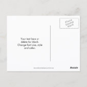 Hibiscus And Phlox Flower Garden Personalized ポストカード (裏面)