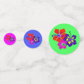 HIbiscus Art Tropical Art Table Confetti コンフェッティ (正面)