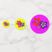 HIbiscus Art Tropical Art Table Confetti コンフェッティ (裏面)