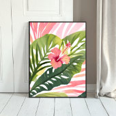 Hibiscus Beauty | Tropical Flower Watercolor ポスター