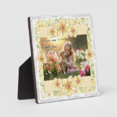 Hibiscus & dentelle JAUNE フォトプラーク (正面)