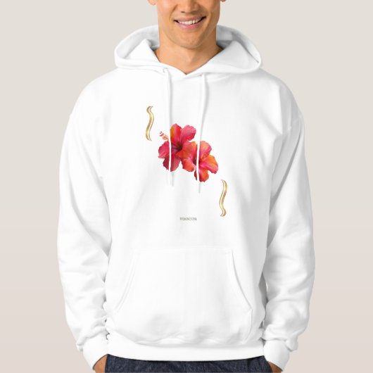 Hibiscus Floral Design – Tropical パーカ (正面)