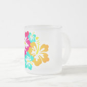 Hibiscus Flower フロストグラスマグカップ (正面右)