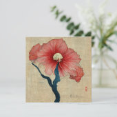 Hibiscus Flower Painting 招待状 (スタンド正面)