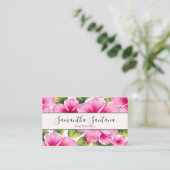 Hibiscus Flower White Background 名刺 (スタンド正面)