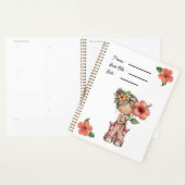 Hibiscus Flowers Book Cover Planner プランナー手帳 (ディスプレー)