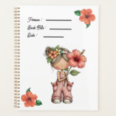 Hibiscus Flowers Book Cover Planner プランナー手帳 (正面)