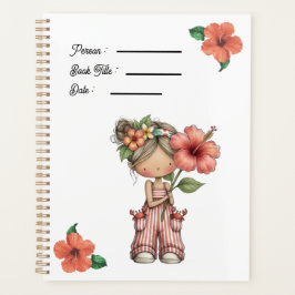 Hibiscus Flowers Book Cover Planner プランナー手帳