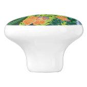 Hibiscus Flowers Hawaiian  セラミックノブ (側面)