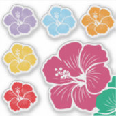 Hibiscus Flowers Variety シール (正面)
