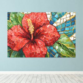 hibiscus mosaic 005 キャンバスプリント