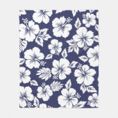 Hibiscus pattern フリースブランケット (正面)
