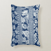 Hibiscus tropical leaves hawaiian ornament wallpap アクセントクッション (正面(垂直))