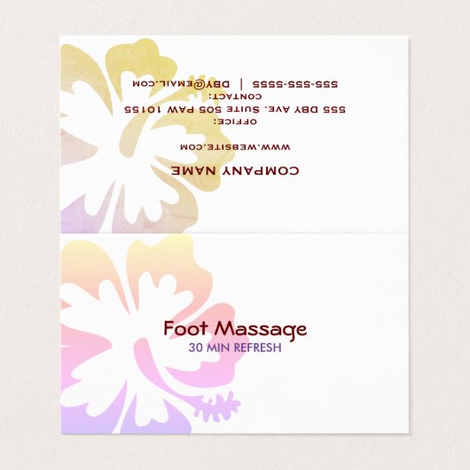    HibiscusBusinessカード 名刺 (外部フラット)