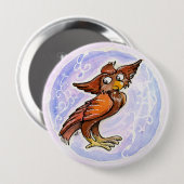 hibou médiéval 缶バッジ (正面&裏面)