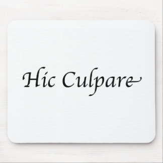 Hic Culpare マウスパッド