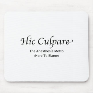 Hic Culpare -- 説明される マウスパッド