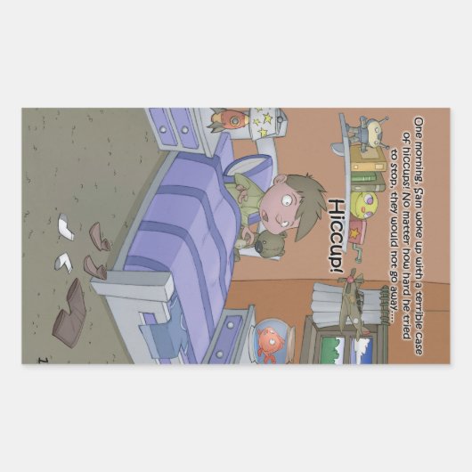 Hiccupブックシール – ページ1 長方形シール (正面)