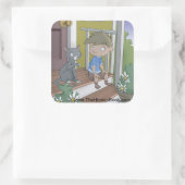 Hiccup Book stickers, The Cat （シート6） スクエアシール (バッグ)