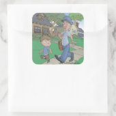 Hiccup Book stickers, The Mailman （シート6） スクエアシール (バッグ)