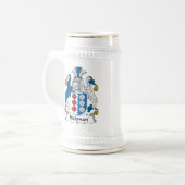 Hickmanの家紋 ビールジョッキ (正面左)