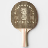 Hickory Wood Tropical Pineapple Wedding 卓球ラケット (正面)