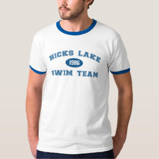 hicks湖の水泳チーム tシャツ