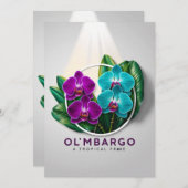 hid夜の経験は花についてだけではない 招待状 (正面/裏面)