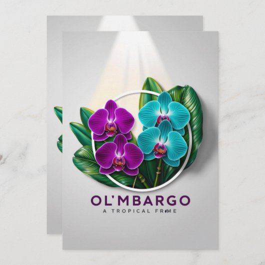 hid夜の経験は花についてだけではない 招待状 (正面/裏面)