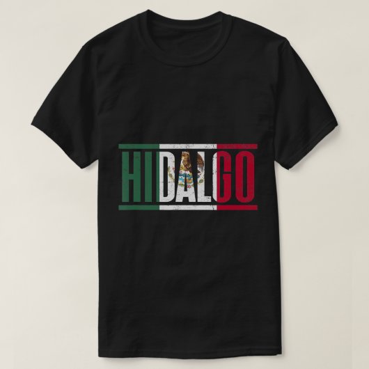 Hidalgo con la bandera de MAN©xico T-Shirt Tシャツ (デザイン正面)