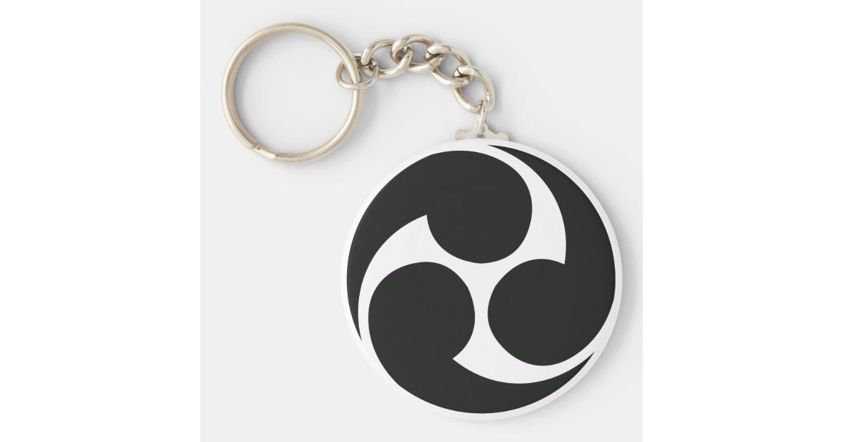 Hidari Mitsudomoeの左三つ巴taiko Keychain キーホルダー Zazzle Co Jp