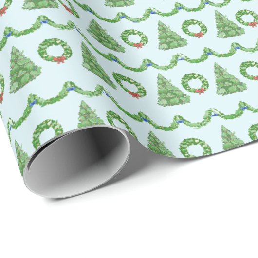 Hidden Animals Holiday Wrapping Paper ラッピングペーパー (ロールコーナー)