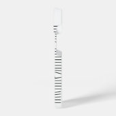 Hidden Black Cat Cute Funny Minimalist Animal Love iPhoneケース (左側面)