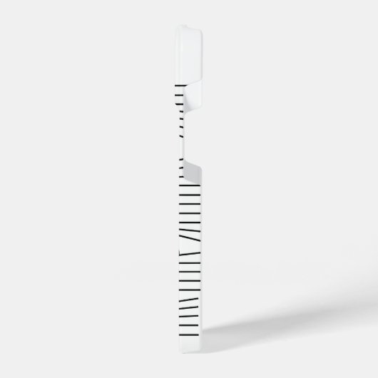 Hidden Black Cat Cute Funny Minimalist Animal Love iPhoneケース (左側面)